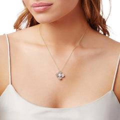 Petal 18K Gold Akoya Pearl and Pave Diamond Signature Pendant