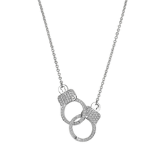 Love Lockdown Interlocking Diamond Necklace