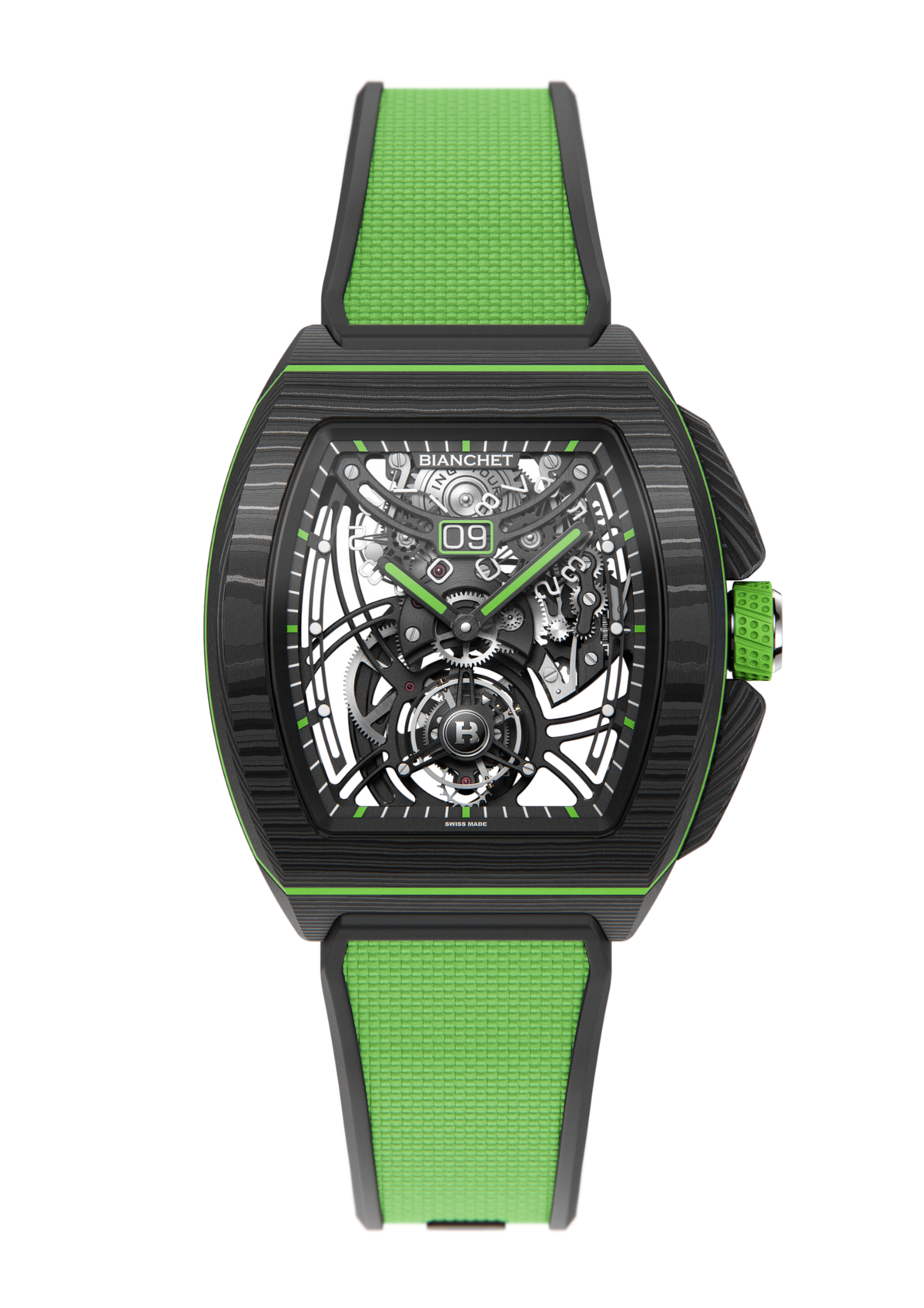 Flying Tourbillon Grande Date B 1.618 Carbon Lime