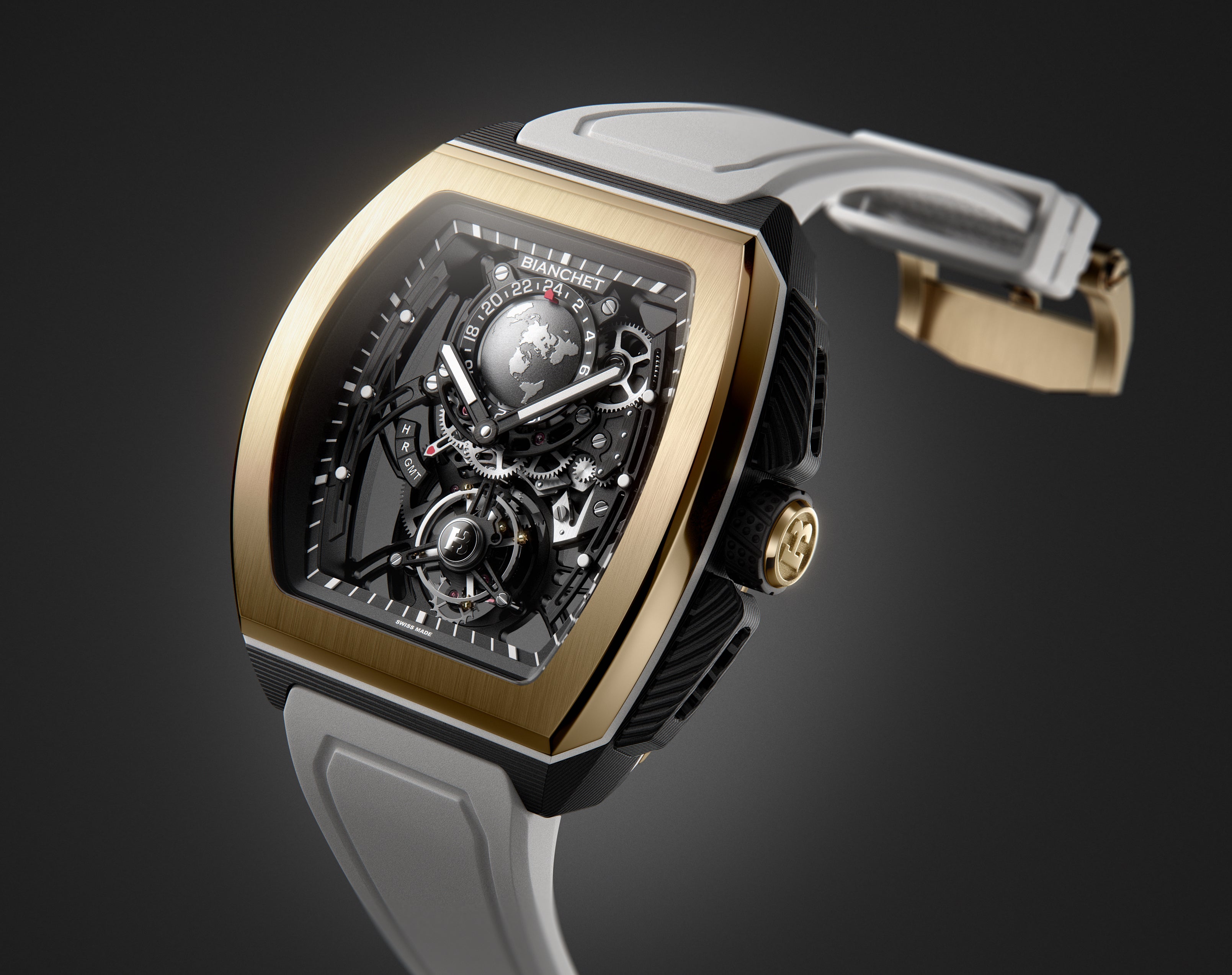 Flying Tourbillon Sport GMT B 1.618 Hybrid Gold