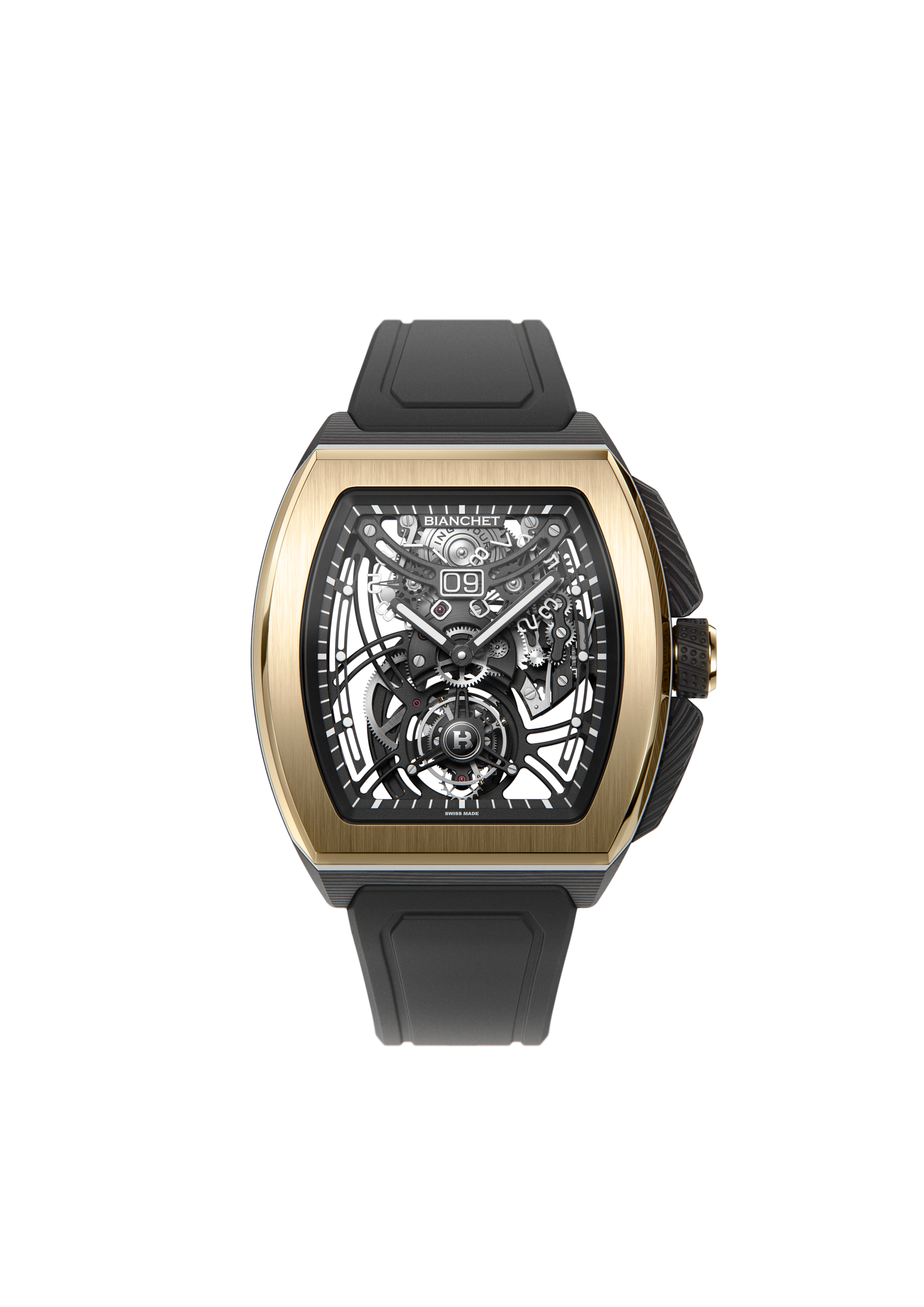 Flying Tourbillon Sport GMT B 1.618 Hybrid Gold