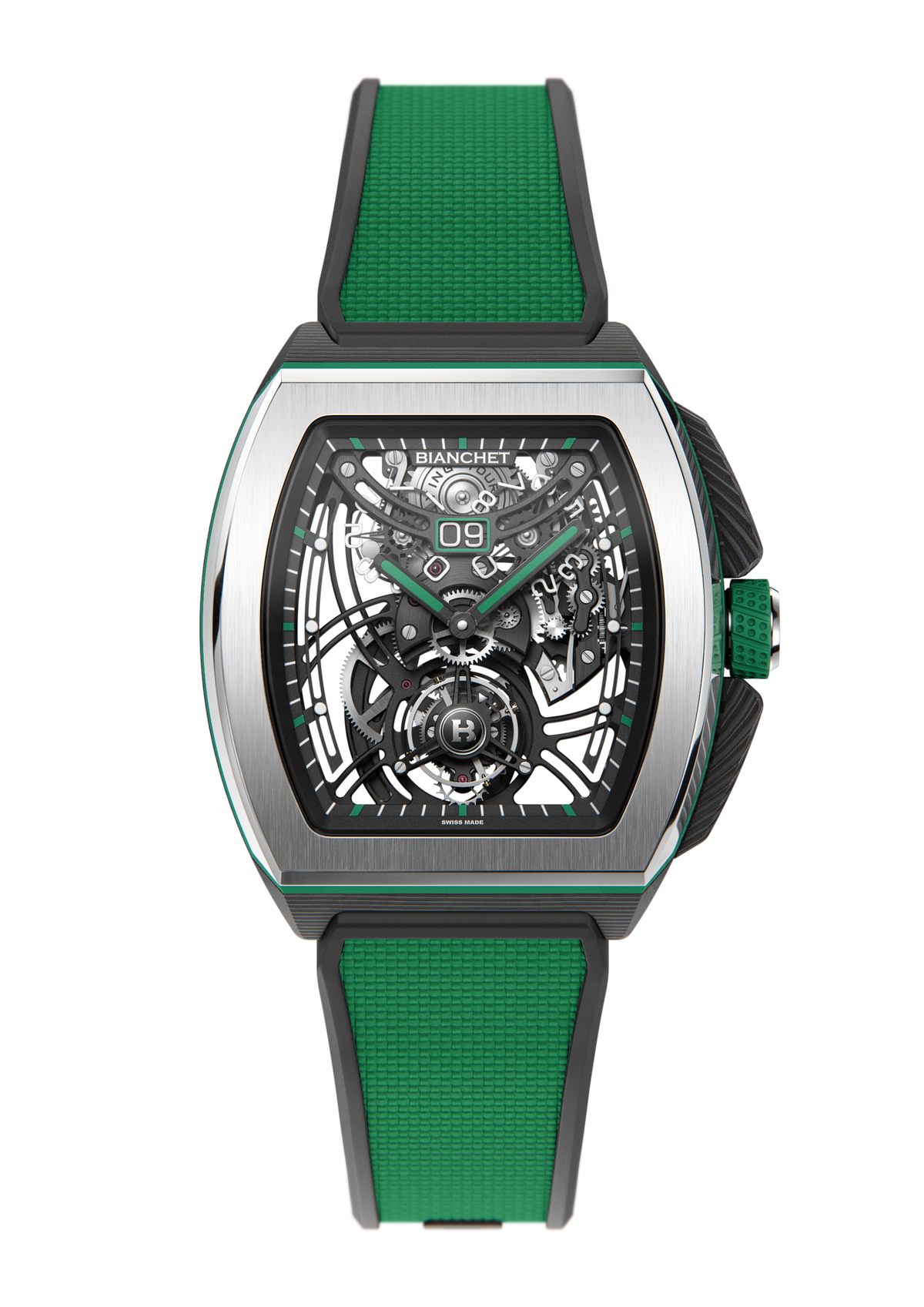 Flying Tourbillon Grande Date B 1.618 Hybrid Green