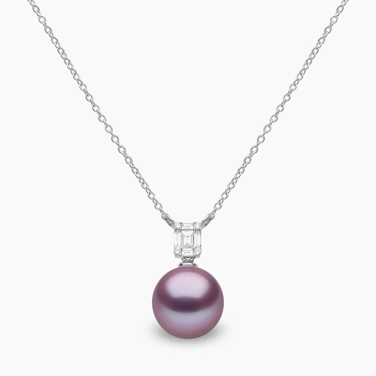 Starlight 18K Gold Pearl and Diamond Mini Skyline Pendant