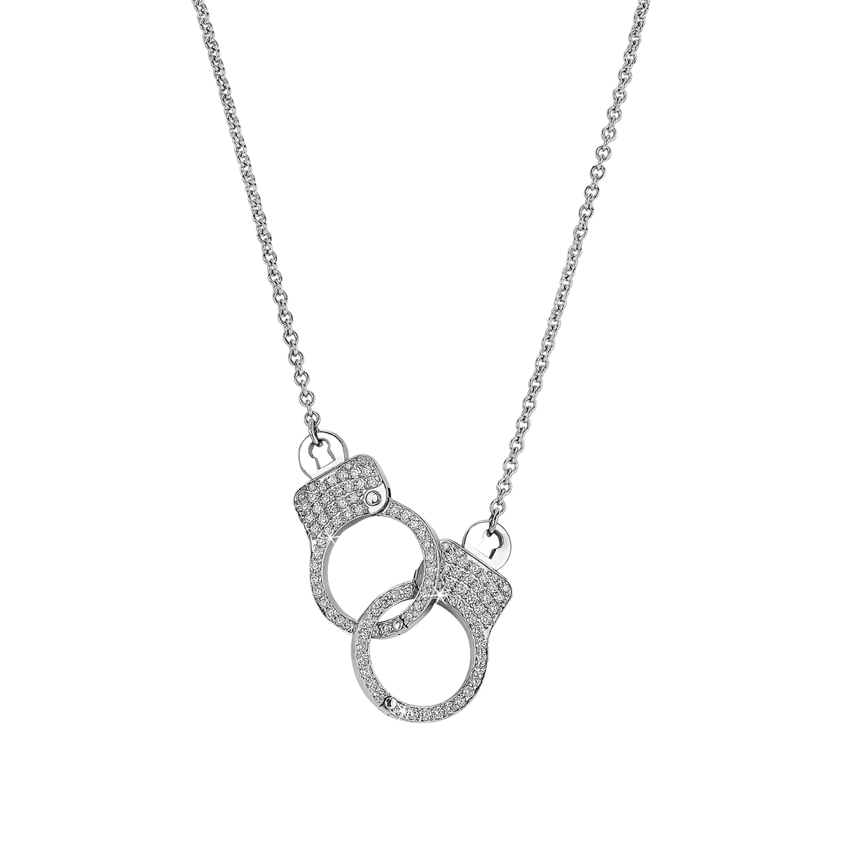 Love Lockdown Interlocking Diamond Necklace