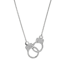 Love Lockdown Interlocking Diamond Necklace