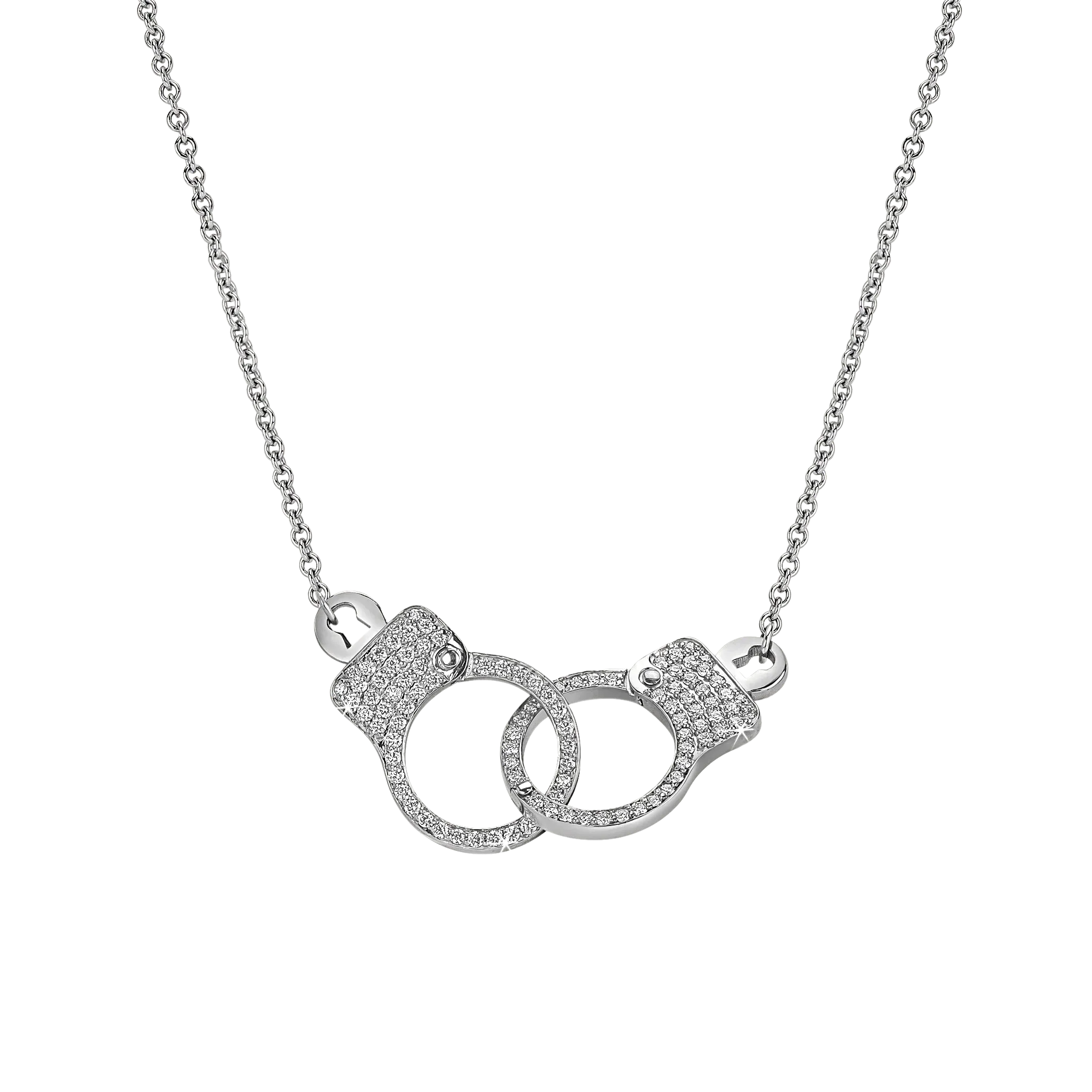 Love Lockdown Interlocking Diamond Necklace