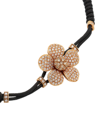 Daisy Brown Diamonds Pull-Cord Bracelet