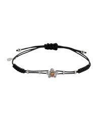 Orchid Diamond and Sapphire Pull-Cord Bracelet