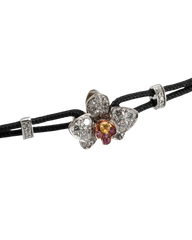 Orchid Diamond and Sapphire Pull-Cord Bracelet