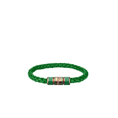 Signature Bracelet Green Lambskin